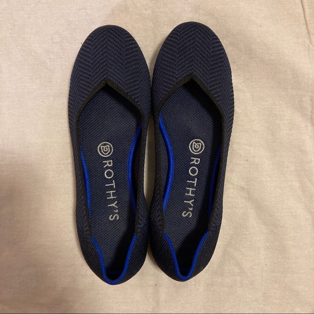 Rothy’s The Flat Maritime Navy Size 7